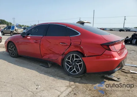 2022 Hyundai Sonata N Line z USA, uszkodzony, nr VIN 5NPEK4JC7NH146972